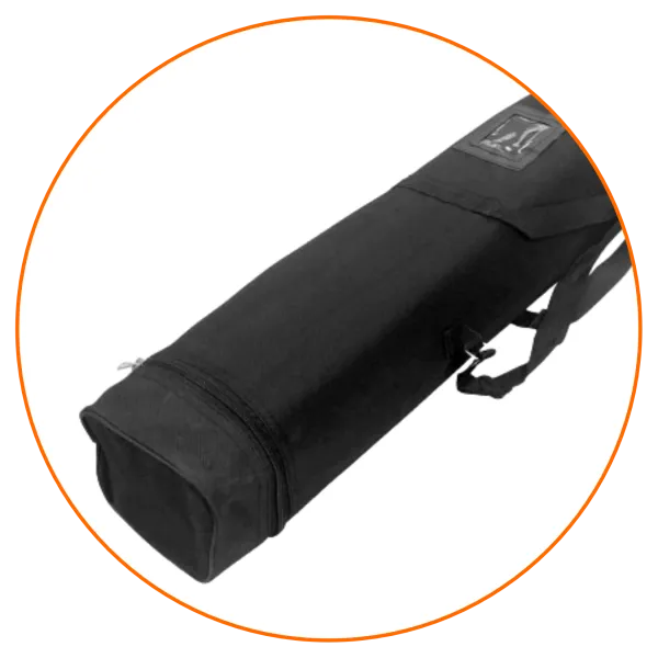 Bolsa de Nylon negra.
