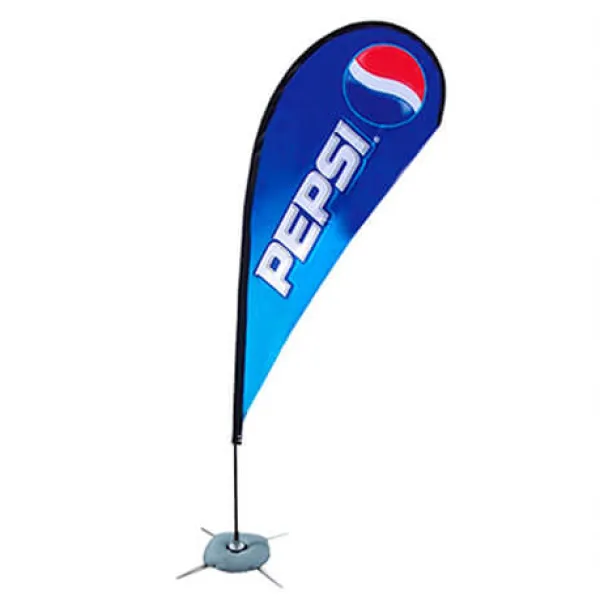 Bandera publicitaria tipo Gota